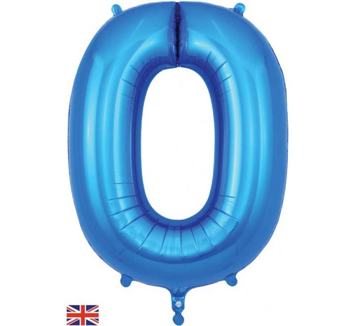 OT FOIL BALLOON NO.0 BLUE 34" Blue