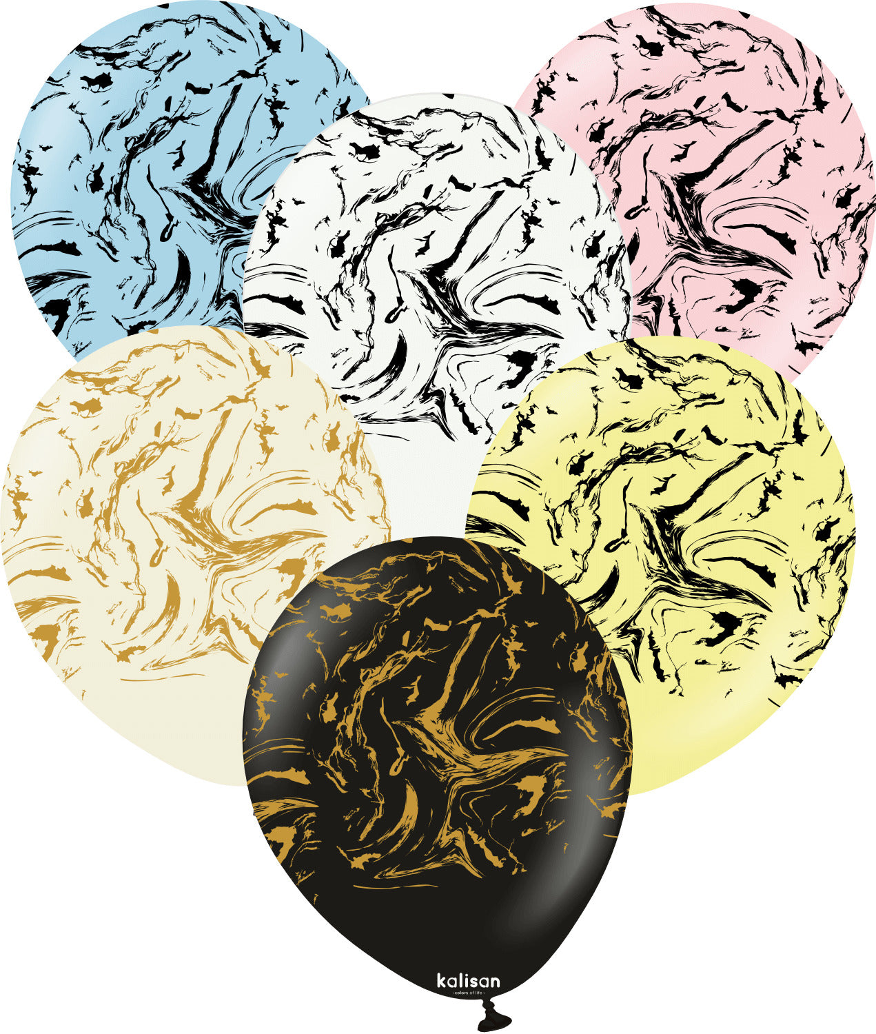 KS BALLOON SPACE NEBULA ASSORTED 12" - 25S