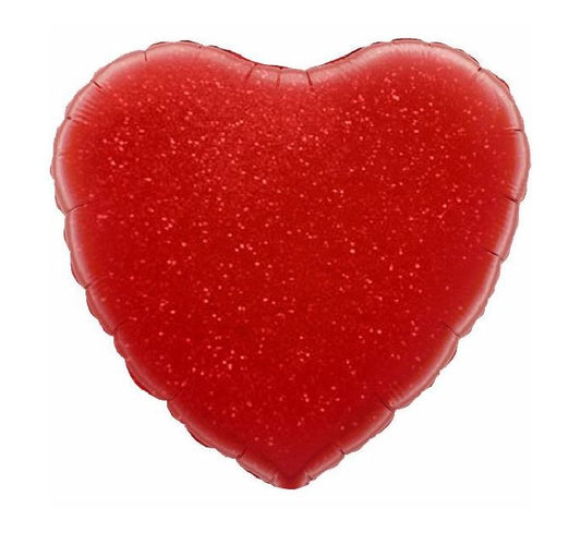 OT HOLOGRAPHIC RED HEART 18" 18" Heart