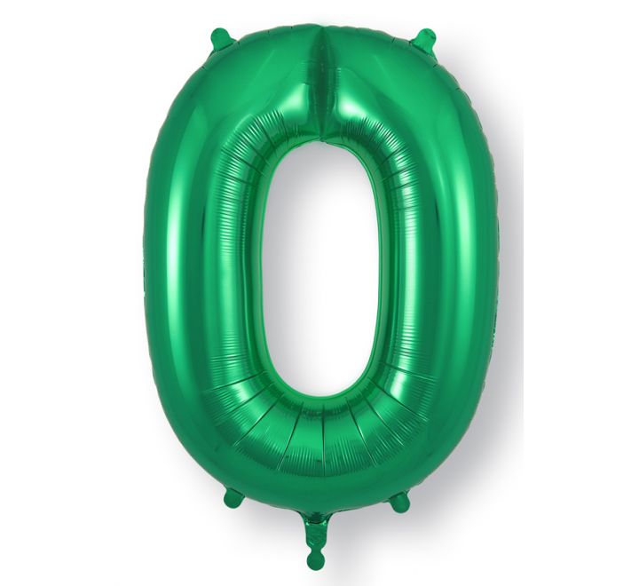 OT FOIL BALLOON NO.0 GREEN 34" Green