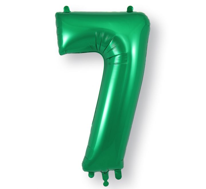 OT FOIL BALLOON NO.7 GREEN 34" Green