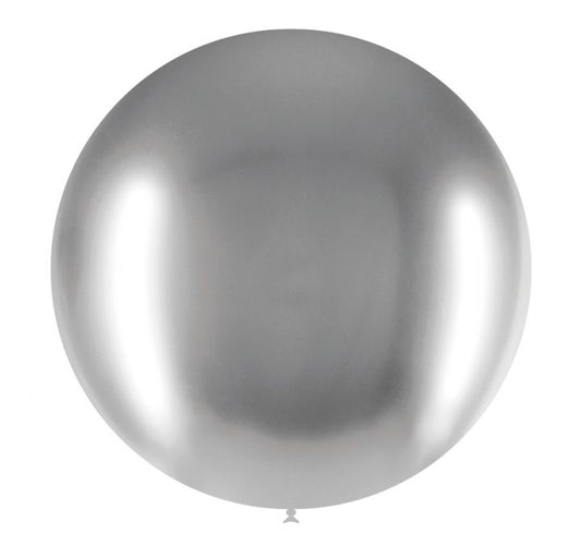 DT CHROMIUM BALLOON SILVER 3S - 24"