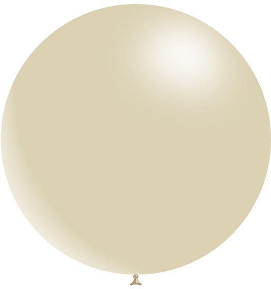 DT METALLIC BALLOON IVORY 2S - 36"