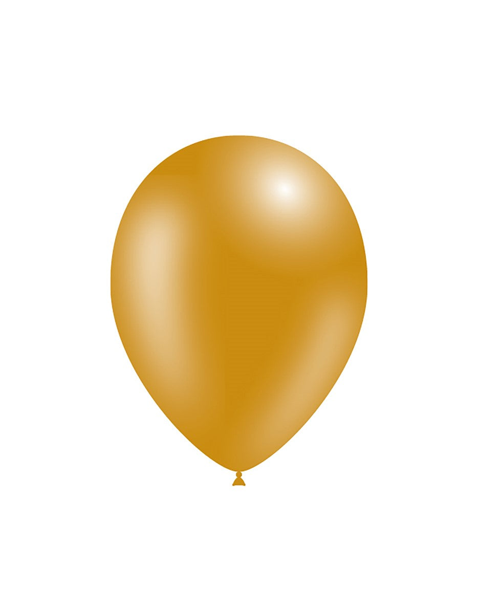 DT METALLIC BALLOON GOLD 100S - 5"