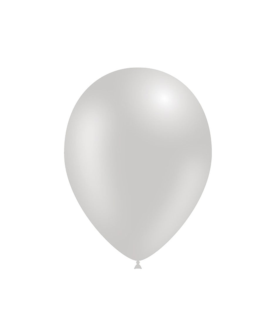 DT METALLIC BALLOON SILVR 100S - 5"