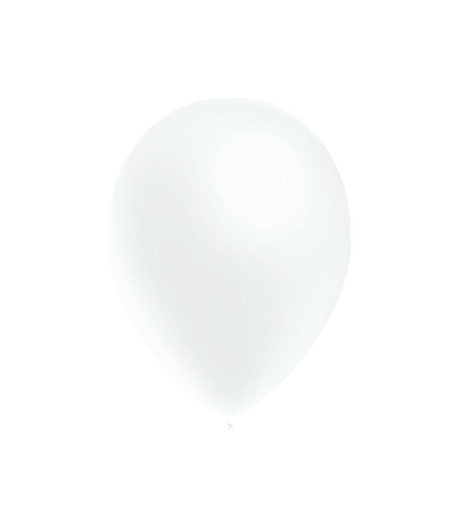 DT METALLIC BALLOON WHITE 100S - 5"