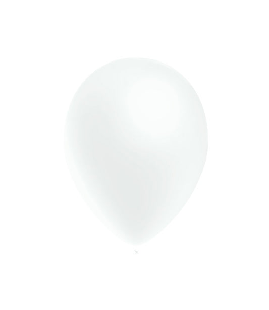 DT METALLIC BALLOON WHITE 100S - 5"