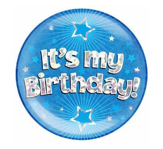 OT JUMBO BADGE - IT’S MY BIRTHDAY BLUE