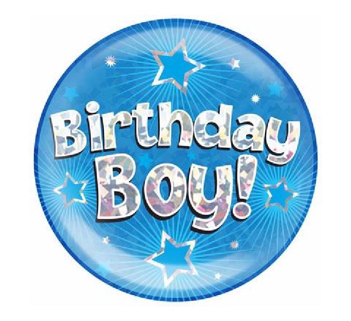 OT JUMBO BADGE - BIRTHDAY BOY