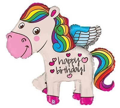 OT BETALLIC RAINBOW BIRTHDAY PONY 45" 45" Birthday