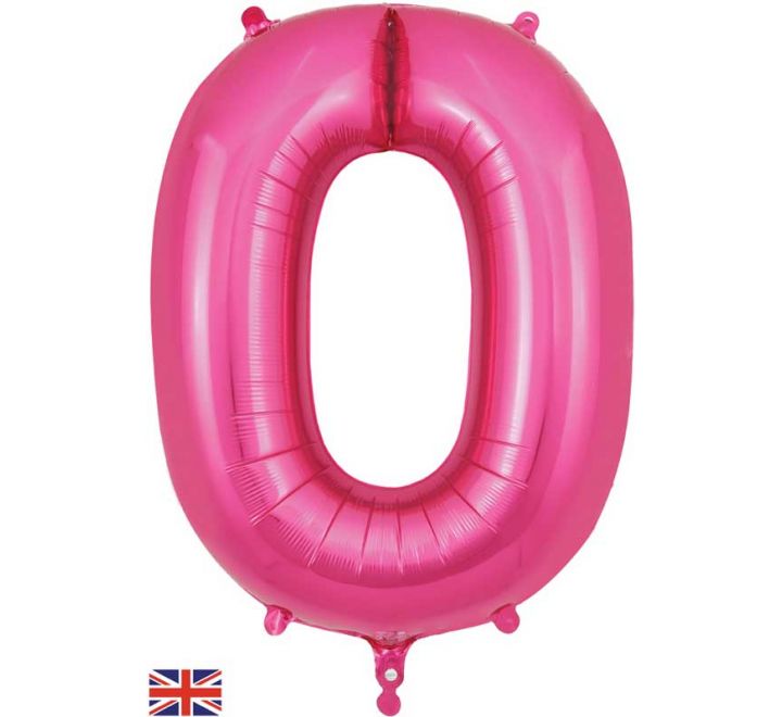 OT FOIL BALLOON NO.0 PINK 34" Pink