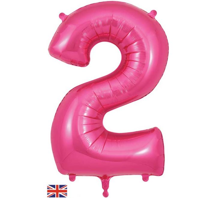 OT FOIL BALLOON NO.2 PINK 34" Pink