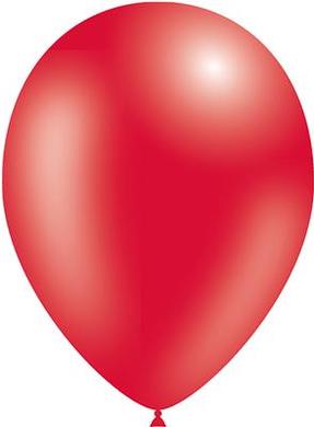 DECOTEX METALLIC BALLOON RED 11" - 50S