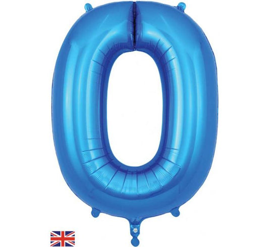 OT FOIL BALLOON NO.0 BLUE 34" Blue