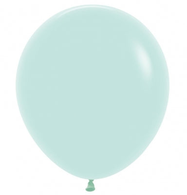 ST BALLOON PASTEL/M GREEN 25S - 18"