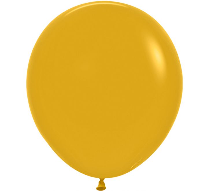 SEMPERTEX BALLOON FASHION SOLID MUSTARD 18" - 25S