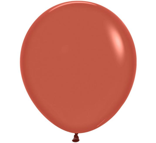 SEMPERTEX BALLOON FASHION SOLID TERRACOTTA 18" - 25S