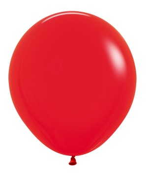 ST BALLOON F/RED 25S - 18"