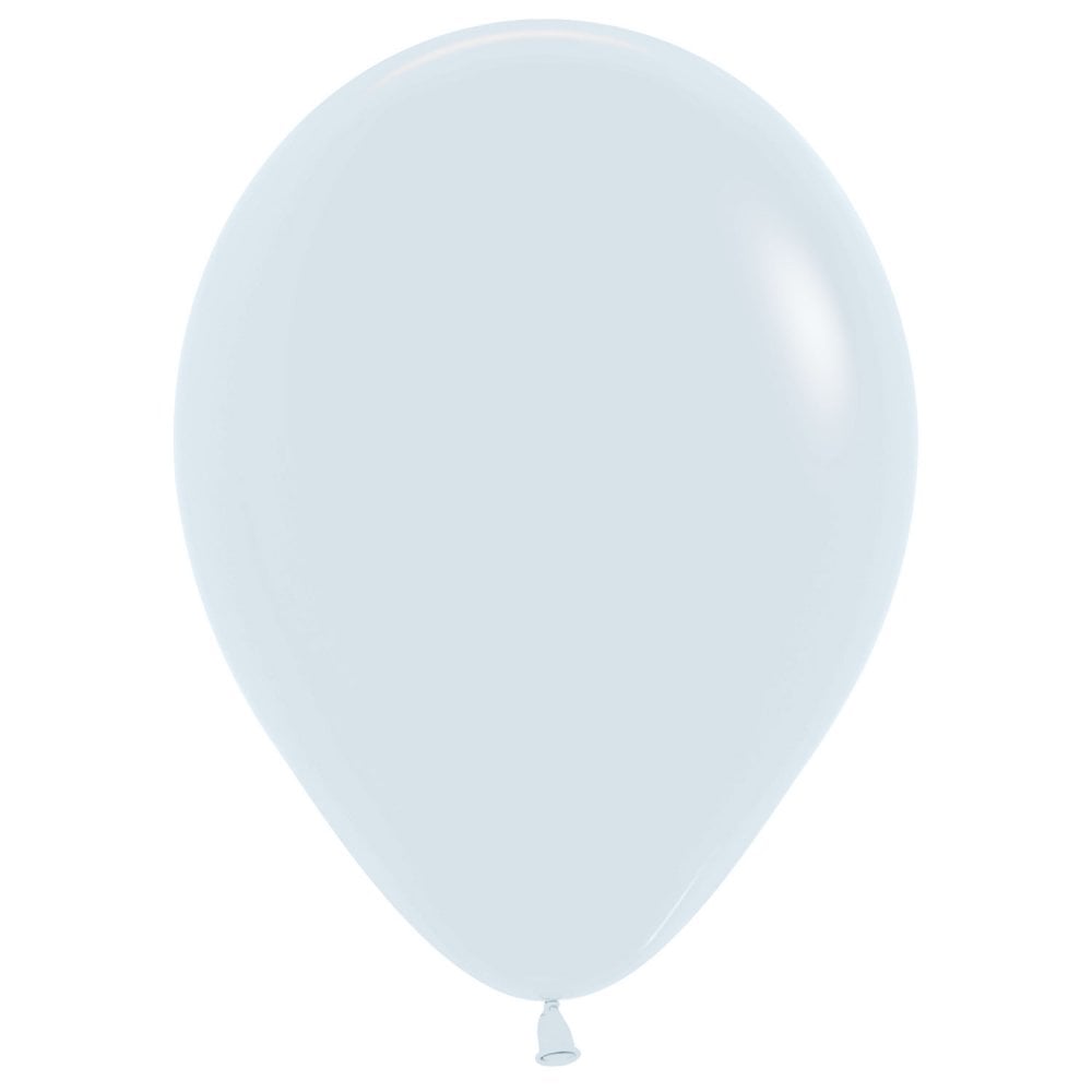 ST BALLOON F/WHITE 25S - 18"