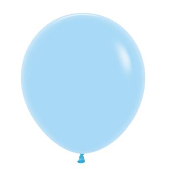 ST BALLOON PASTEL/M BLUE 25S - 18"