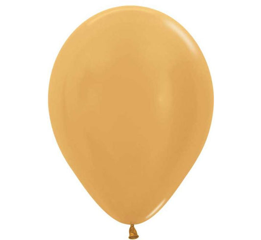 SEMPERTEX BALLOON METALLIC GOLD 5" - 100S