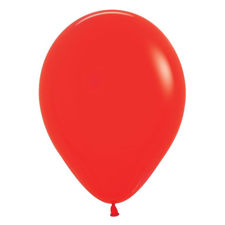 ST BALLOON F/RED 100S - 5"