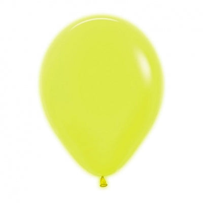 SEMPERTEX BALLOON NEON YELLOW 12" - 50S