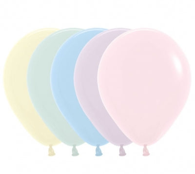 ST BALLOON PASTEL ASST 100S - 5"