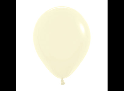 SEMPERTEX BALLOON PASTEL MATTE YELLOW 5" -  100S