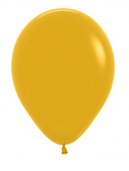 ST BALLOON F/MUSTARD 50S - 12"