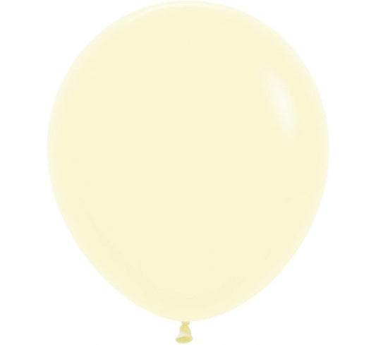 SEMPERTEX BALLOON PASTEL MATTE YELLOW 18" - 25S