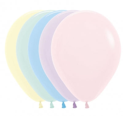 ST BALLOON PASTEL ASST 50S - 12"