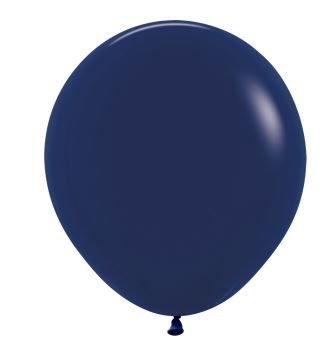 ST BALLOON F/NAVY BLUE 25S - 18"