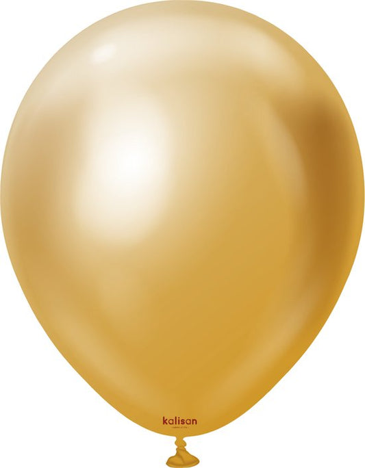 KS BALLOON M/GOLD 50S - 12"