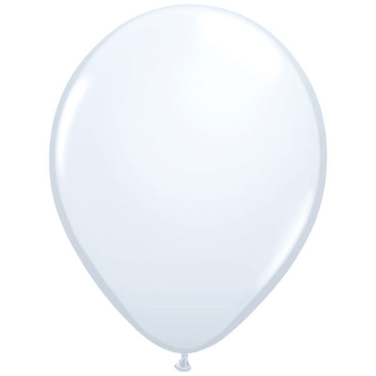 QUALTEX BALLOON STANDARD WHITE 11" - 100S