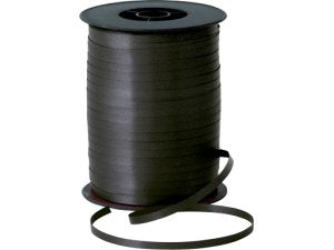 QT CURLING RIBBON BLACK 5mm - 500m 5MM STANDARD