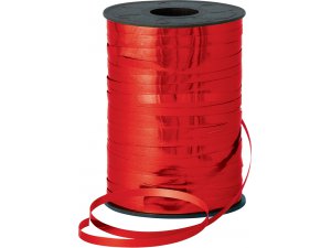 QT METALLIC CURLING RIBBON RED 5mm - 250m 5MM METALLIC