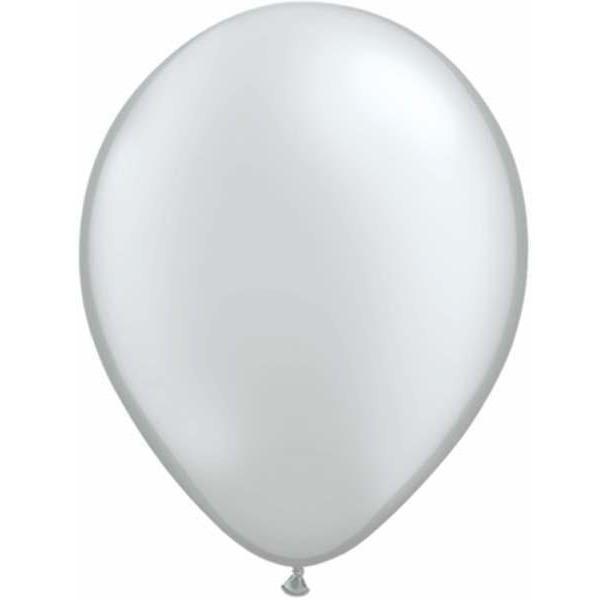 QUALTEX BALLOON STANDARD SILVER 11" - 25S