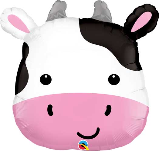 QT FOIL BALLOON CUTE HOLSTEIN COW 28" 28" Animal