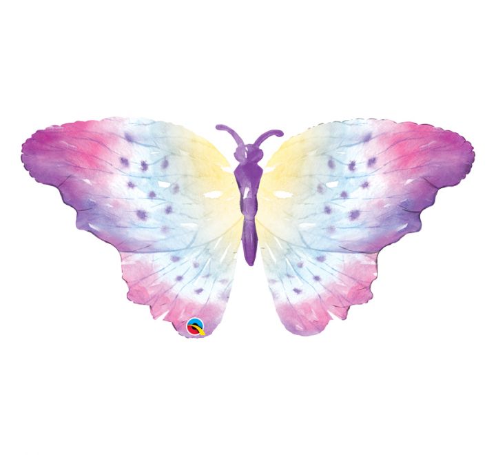 QT FOIL BALLOON WATERCOLOR BUTTERFLY 44" 44" Animal