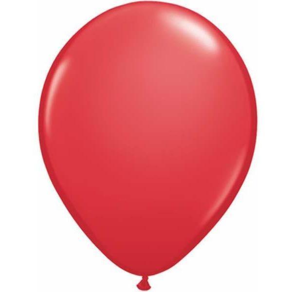 QUALATEX BALLOON STANDARD RED 11" - 25S 11" Standard