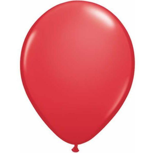 QUALATEX BALLOON STANDARD RED 11" - 25S 11" Standard