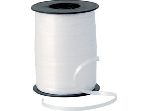 QT CURLING RIBBON WHITE 5mm - 500m 5MM STANDARD